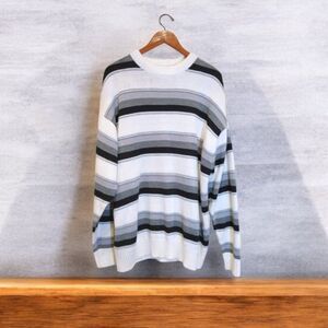 Jordan Craig Multicolor Striped Sweater Men's L Crewneck - Grandpa